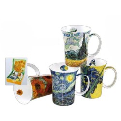 McIntosh Fine Bone China - Van Gogh set of 4 Mugs